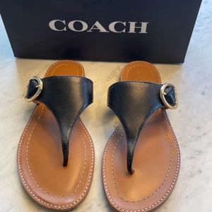 Coach Lesli Leather Sandel Size 6